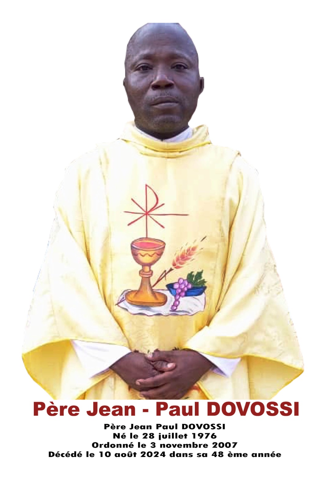 Père Jean Paul DOVOSSI
